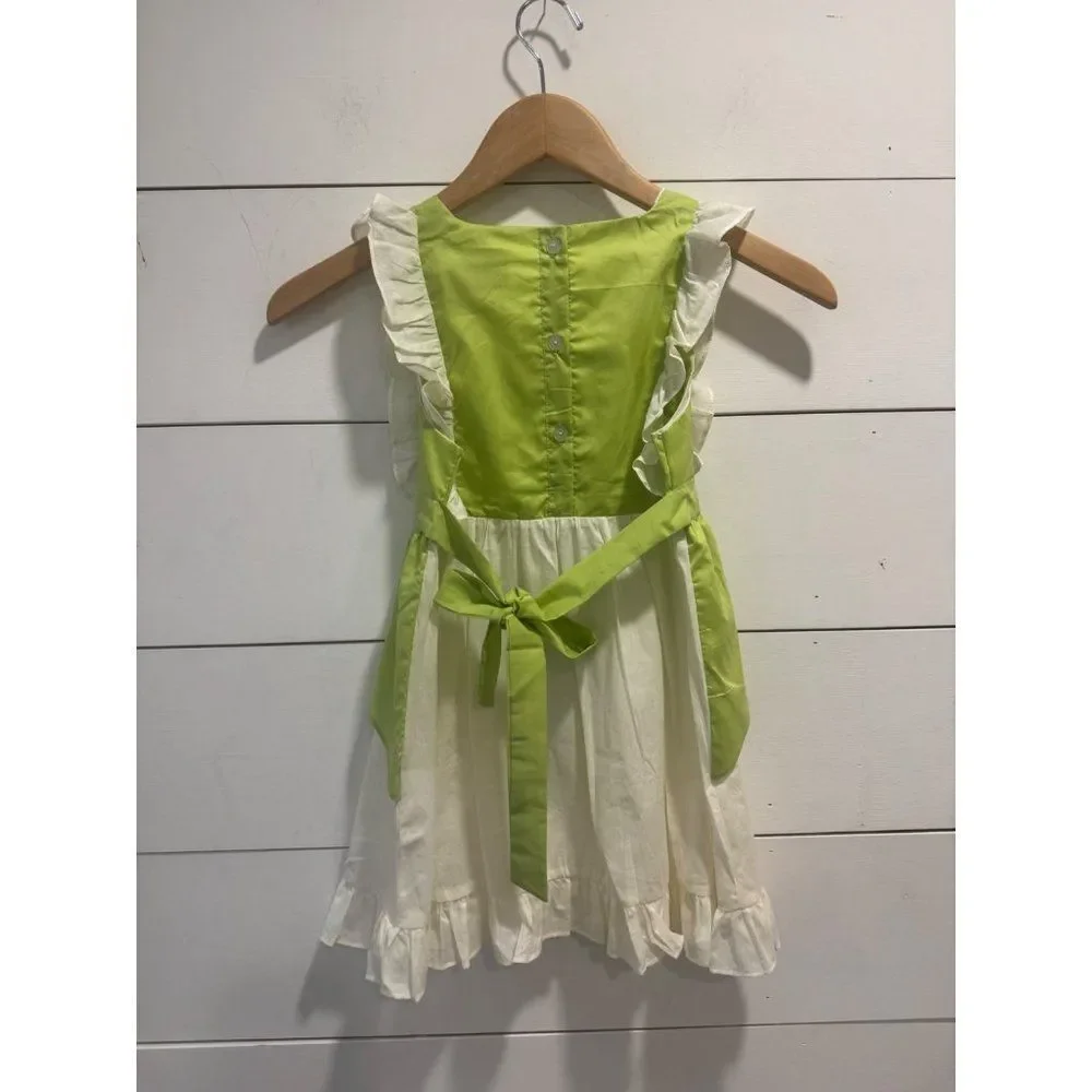 NWT Pleats & Stitches Handmade Girls Embroidered Floral Dress 5